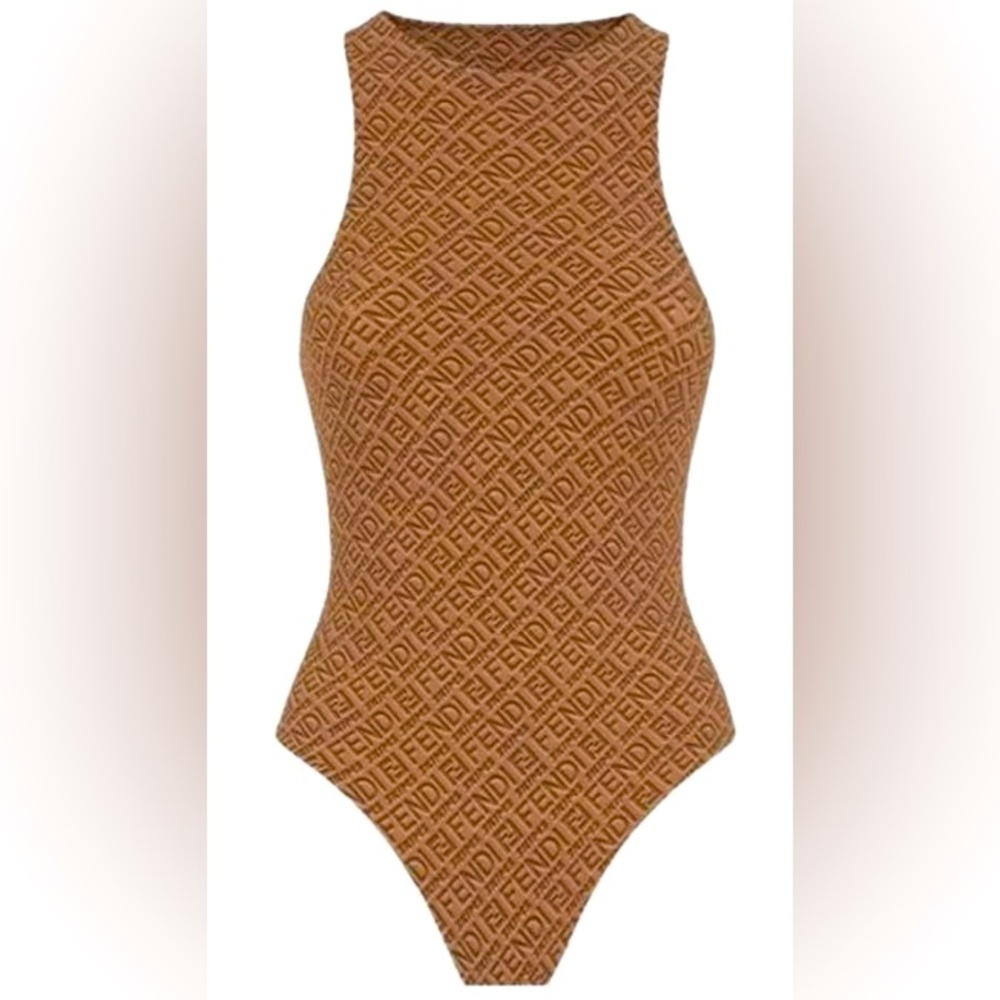 FENDI X SKIMS SMALL HIGH NECK BODYSUIT
